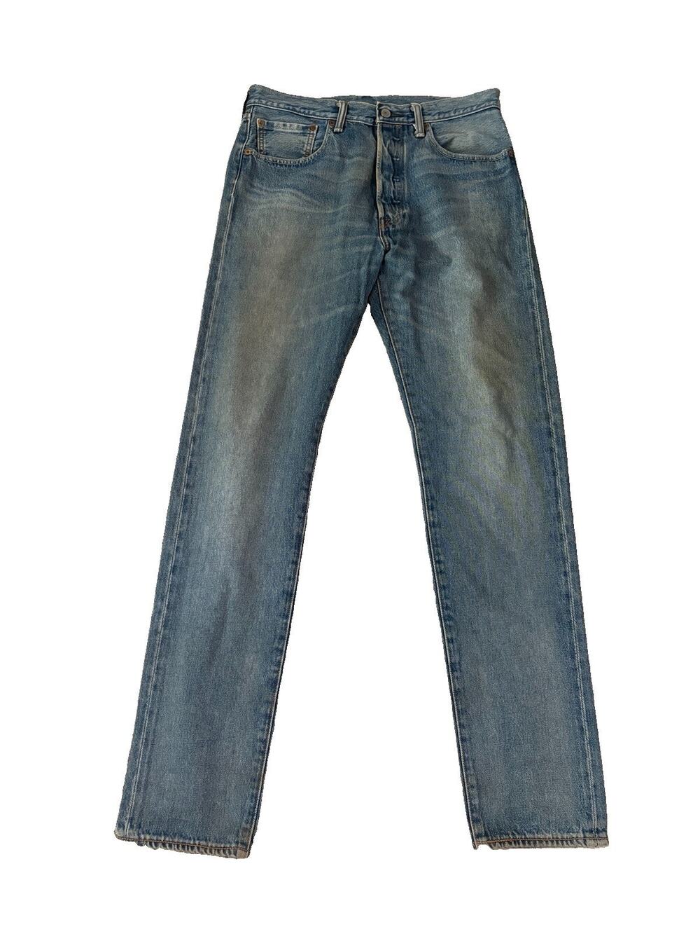 Vintage Levis 501 Jeans Mens 32x34 Denim Button Fly Faded Dark Wash 2000s Y2K XX